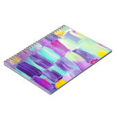 Kreativer abstrakter handgemalter Hintergrund, Wal Notizblock (Linke Seite)