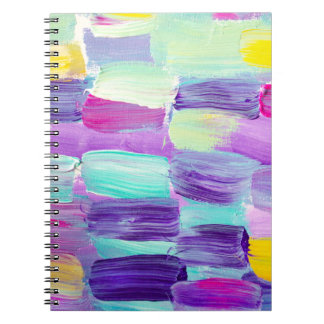 Kreativer abstrakter handgemalter Hintergrund, Wal Notizblock