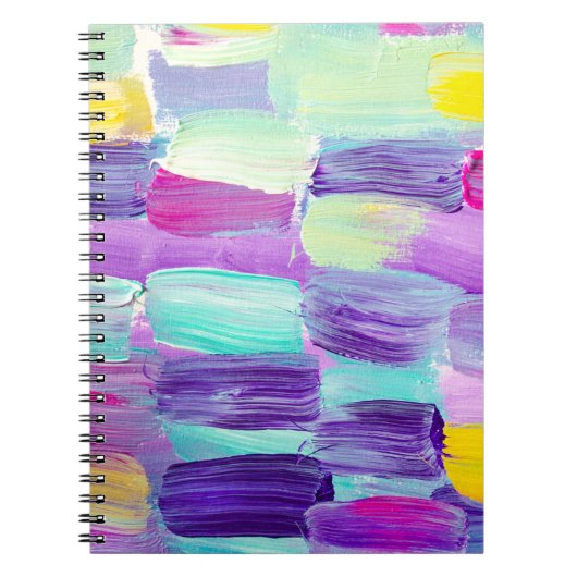 Kreativer abstrakter handgemalter Hintergrund, Wal Notizblock (Vorderseite)
