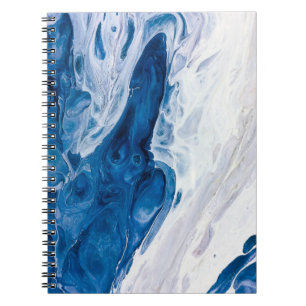 Kreativer abstrakter handgemalter Hintergrund, Wal Notizblock