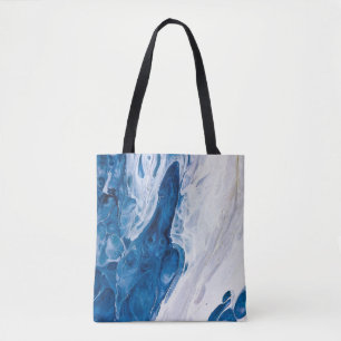 Kreativer abstrakter handgemalter Hintergrund, Wal Tasche