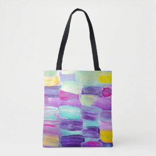 Kreativer abstrakter handgemalter Hintergrund, Wal Tasche