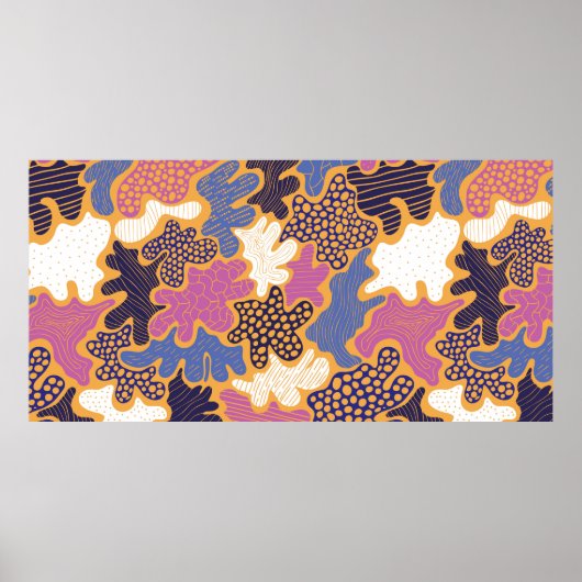 Kreativer abstrakter Hintergrund mit hellen Flecke Poster (Vorne)