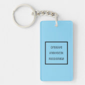 Kreativer, analytischer, leidenschaftlicher Acryli Schlüsselanhänger (Vorderseite)