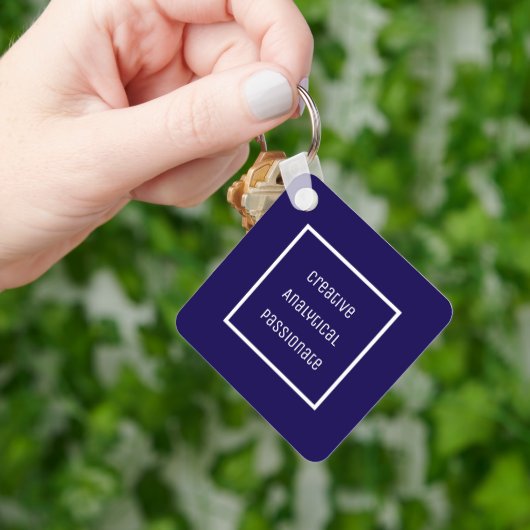 kreativer, analytischer, leidenschaftlicher, akryl schlüsselanhänger (Hand)