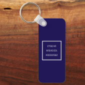 kreativer, analytischer, leidenschaftlicher, akryl schlüsselanhänger (Vorderseite)