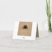 Kreativer Bär Danke Karte (Rückseite)