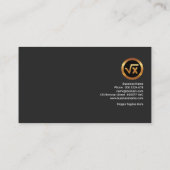 Kreativer blauer binärer visitenkarte (Rückseite)