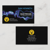 kreativer, blauer Stromaggregat Visitenkarte (Vorne/Hinten)