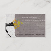 Kreativer blumiger terminkarte (Rückseite)