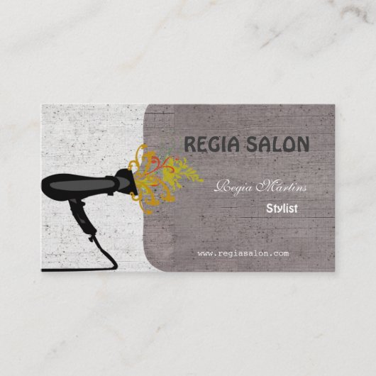 Kreativer blumiger terminkarte (Vorderseite)