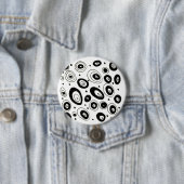 Kreativer Designerknopf: Schwarzweiss Button (Beispiel)