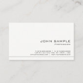 Kreativer einfacher beruflicher moderner weißer visitenkarte (Vorderseite)