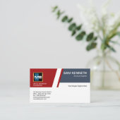 Kreativer einfacher innovativer Bauingenieur Visitenkarte (Stehend Vorderseite)