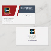 Kreativer einfacher innovativer Bauingenieur Visitenkarte (Vorne/Hinten)