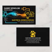 Kreativer elektrischer Blitzableiter-Power Visitenkarte (Vorne/Hinten)