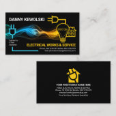 Kreativer elektrischer Blitzableiter-Power Visitenkarte (Vorne/Hinten)