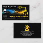 Kreativer elektrischer Blitzlichter Visitenkarte (Vorne/Hinten)