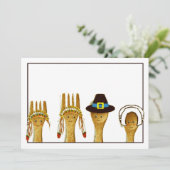 Kreativer Erntedank Einladung (Stehend Vorderseite)