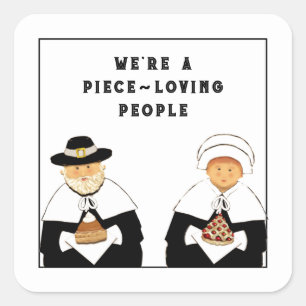 Kreativer Erntedank Quadratischer Aufkleber