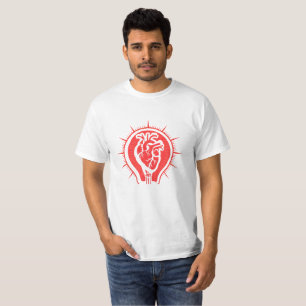 Kreativer Funke - Anatomische Herz Glühbirne Männe T-Shirt