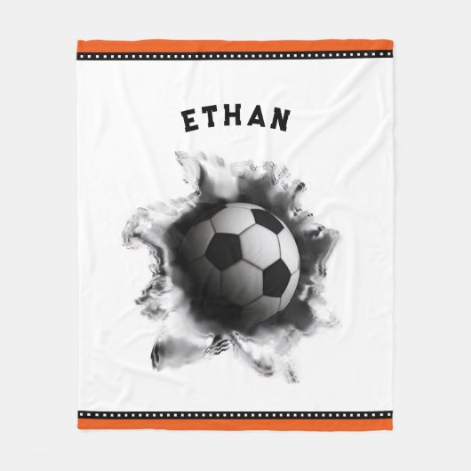 Kreativer Fußball Fleecedecke (Vorderseite)