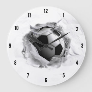 Kreativer Fußball Große Wanduhr