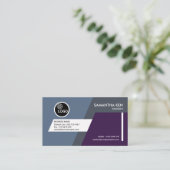 Kreativer futuristischer Trapez-Ingenieur Visitenkarte (Stehend Vorderseite)