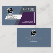 Kreativer futuristischer Trapez-Ingenieur Visitenkarte (Vorne/Hinten)