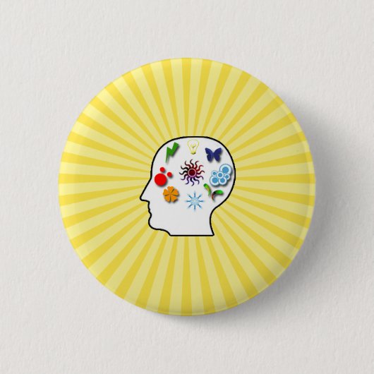 Kreativer Geist Button (Vorderseite)