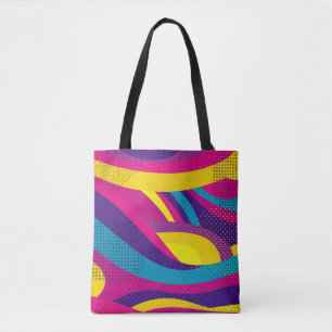 Kreativer geometrischer, farbenfroher Hintergrund Tasche