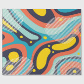 Kreativer geometrischer farbiger Hintergrund mit P Geschenkpapier (Flach)