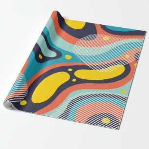 Kreativer geometrischer farbiger Hintergrund mit P Geschenkpapier