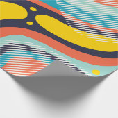 Kreativer geometrischer farbiger Hintergrund mit P Geschenkpapier (Ecke)