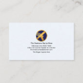 Kreativer globaler LogistikQuadrantenexport Visitenkarte (Rückseite)