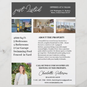 Kreativer Immobilienmakler neu gelistet Flyer