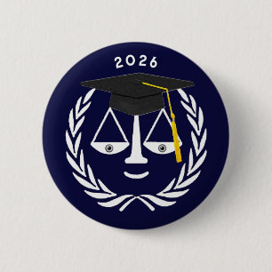 Kreativer Jurastudium-Abschluss Button
