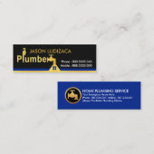 Kreativer Klempner, der Wasser fließt Mini Visitenkarte (Vorne/Hinten)