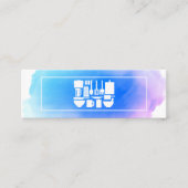 Kreativer Koch | Küche Utensiva Aquarell Mini Visitenkarte (Vorderseite)