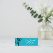 Kreativer Kunst-Baum Mini Visitenkarte (Stehend Vorderseite)