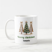 Kreativer Leopard Weihnachtsbaum Tasse mit individ (Links)