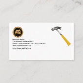 Kreativer Maurerarbeit-und Gips-Bau Visitenkarte (Rückseite)