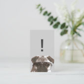 Kreativer Mops in Sonnenbrillen Visitenkarte (Stehend Vorderseite)