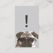 Kreativer Mops in Sonnenbrillen Visitenkarte (Vorderseite)