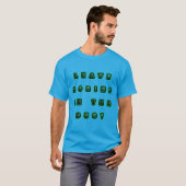 Kreativer Neontext mit kosmischem Muster T-Shirt (Vorne ganz)