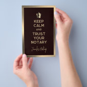 Kreativer Notar öffentlicher Flyer (Handgriff)