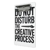 Kreativer Prozess Typografie Design Mini Klemmbrett (Gewinkelt2)
