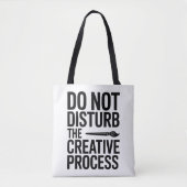 Kreativer Prozess Typografie Design Tasche (Vorderseite)