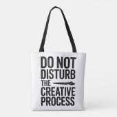 Kreativer Prozess Typografie Design Tasche (Rückseite)