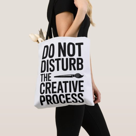 Kreativer Prozess Typografie Design Tasche (Von Nahem)
